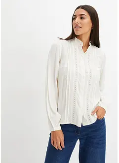 Blouse met broderie anglaise, bonprix