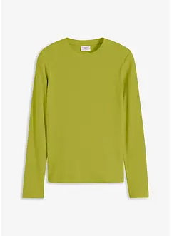 Geribde longsleeve van puur katoen, bonprix