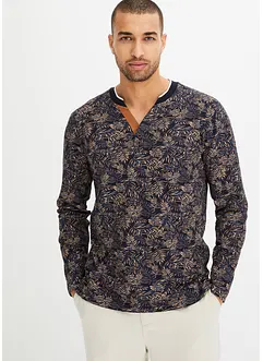 Henley shirt met lange mouwen, bonprix