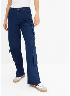 Cargo jeans met mid waist, RAINBOW