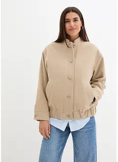 Oversized jas in wollen look, bonprix