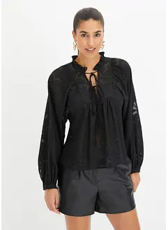 Blouse met volumineuze mouwen, bonprix