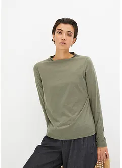 Longsleeve met boothals, bonprix