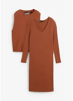Gebreide jurk en spencer (2-dlg. set), bonprix