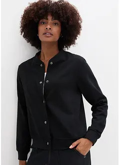Sweat bomber met een knoopsluiting, bonprix