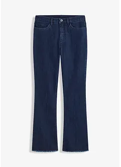 Flared jeans met mid waist, cropped, bonprix