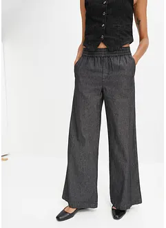 Wide leg jeans met high waist, RAINBOW