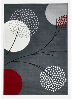 Vloerkleed met gestileerde bloemen, bonprix