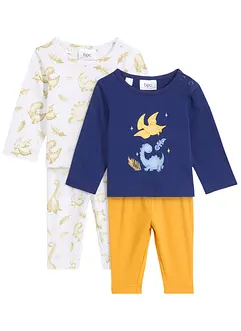 Baby longsleeve en broek (4-dlg. set), bonprix