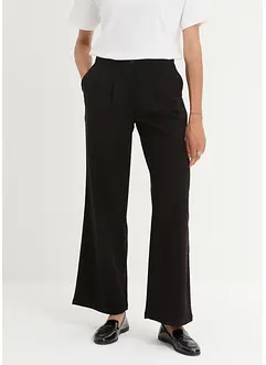 High waist broek met wijde pijpen, bonprix