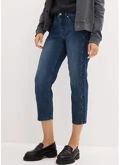 Capri jeans met sierstiksels, bonprix