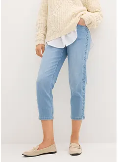 Capri jeans met sierstiksels, bonprix