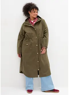 Parka in trenchcoatstijl, verstelbaar in taille, bonprix