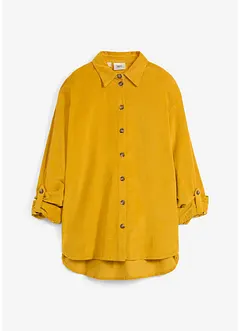 Corduroy blouse met zijsplitten, bonprix