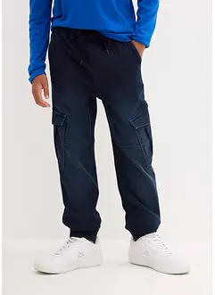 Jongens jeans met cargozakken, regular fit, bonprix