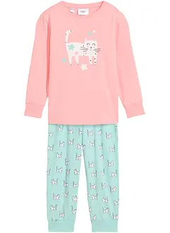 Meisjes pyjama van biologisch katoen (2-dlg. set), bonprix