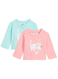 Baby longsleeve van puur biologisch katoen (set van 2), bonprix