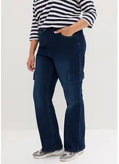 Cargo jeans met high waist comfortband, bonprix