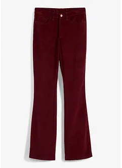 Flared stretch corduroy broek met high-waist comfortband, bonprix