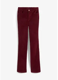 Flared stretch corduroy broek met high-waist comfortband, bonprix