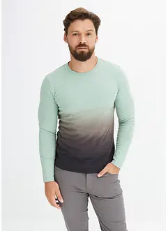 Longsleeve met kleurverloop, slim fit, bonprix