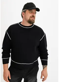 Trui met gerecycled katoen, loose fit, bonprix