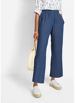 Lichte instapbroek met comfortband, wijd model, bonprix