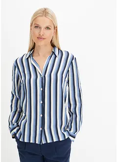 Gedessineerde blouse van satijn, bonprix