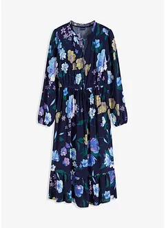 Midi jurk van soepele viscose, bonprix