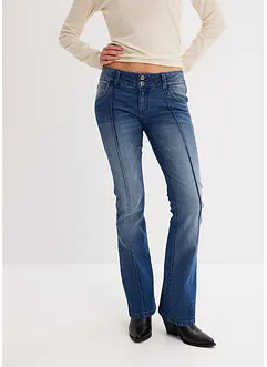 Flared jeans met low waist, bonprix