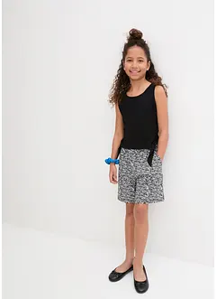Meisjes jersey top en short met biologisch katoen (2-dlg. set), bonprix