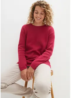 Essential trui van milano knit wear met ronde hals, bonprix