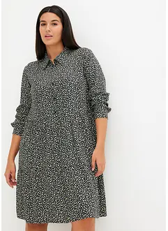 Crêpe blousejurk van viscose, bonprix