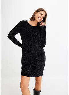 Gebreide oversized jurk van chenille, bonprix
