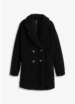 Korte oversized coat in wollen look, bonprix