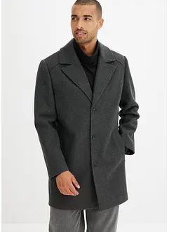 Korte coat met wol, bonprix