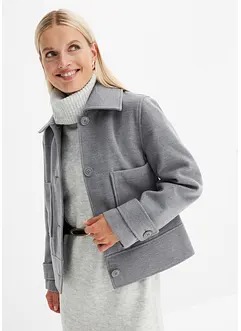 Korte jas in wollen look, bonprix