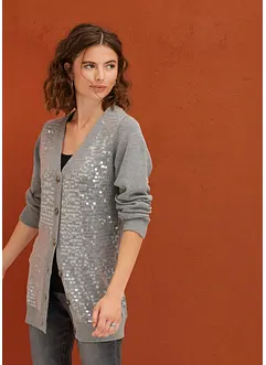 Vest met pailletten, bonprix