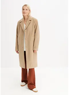 Korte coat in wollen look, bonprix