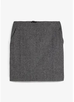 Wollen rok met visgraatpatroon, bonprix
