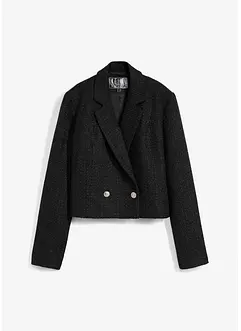 Bouclé blazer met glanzend garen, bonprix