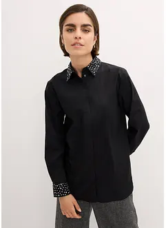 Overhemdblouse met studs, bonprix