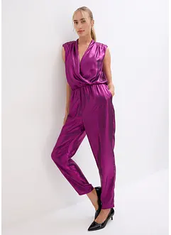 Jumpsuit met glanzende print, bonprix