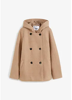 Peacoat van zacht bouclé, bonprix