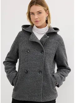 Peacoat van zacht bouclé, bonprix
