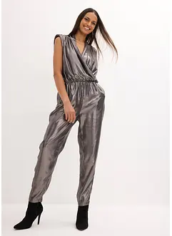 Jumpsuit met glanzende print, bonprix