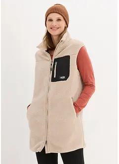 Teddy fleece vest, bonprix