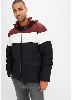 Colourblocking winterjas met capuchon, bonprix