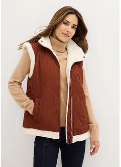 Reversibele bodywarmer van teddy, bonprix
