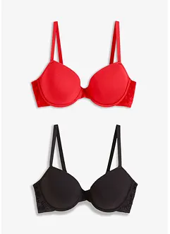 Voorgevormde beugel bh met biologisch katoen (set van 2), bonprix
